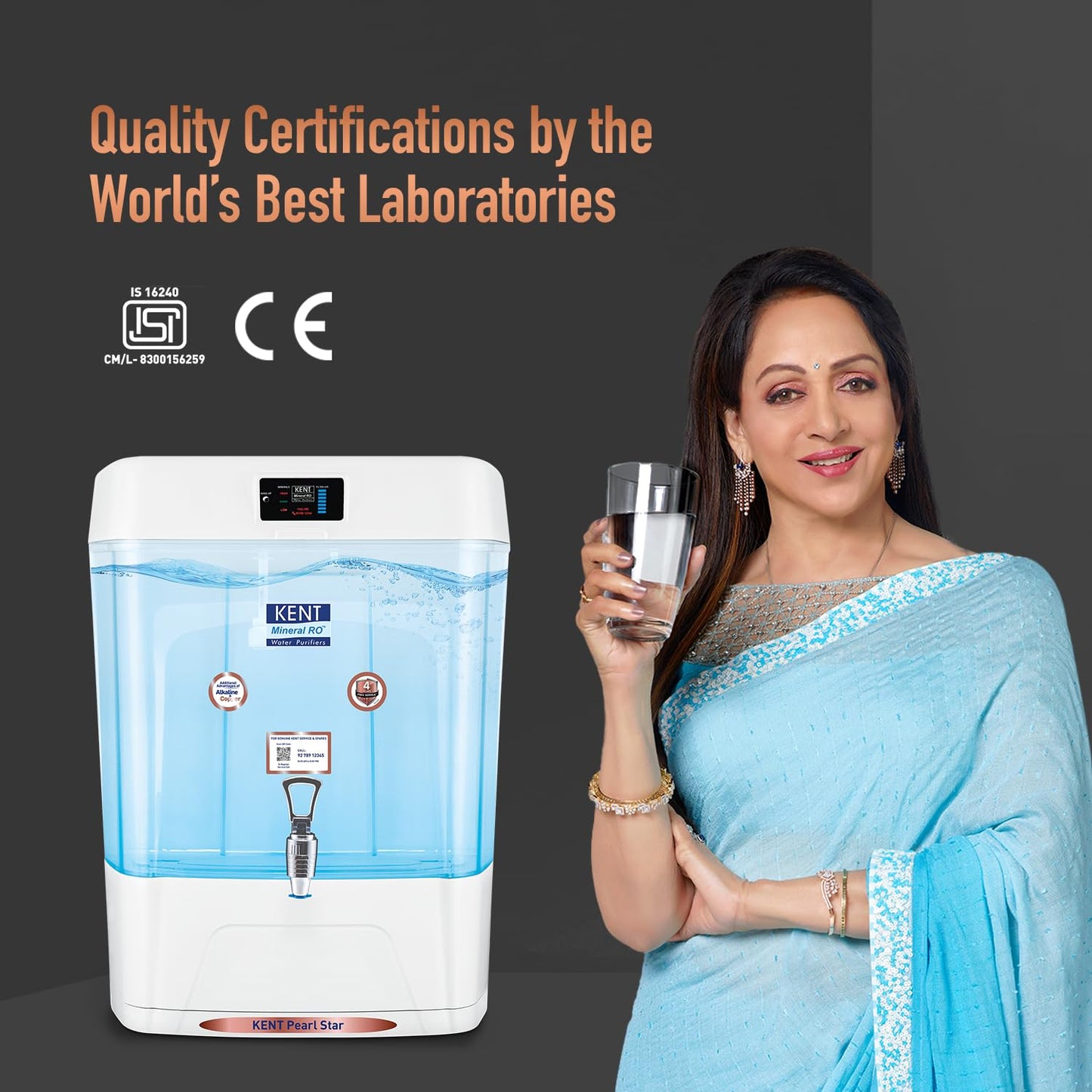 KENT Pearl Star RO Water Purifier(white,11L) | 4 Years Free Service