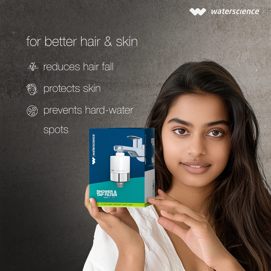 WaterScience CLEO Shower & Tap Filter for Hard Water - CLEO-SFU-423